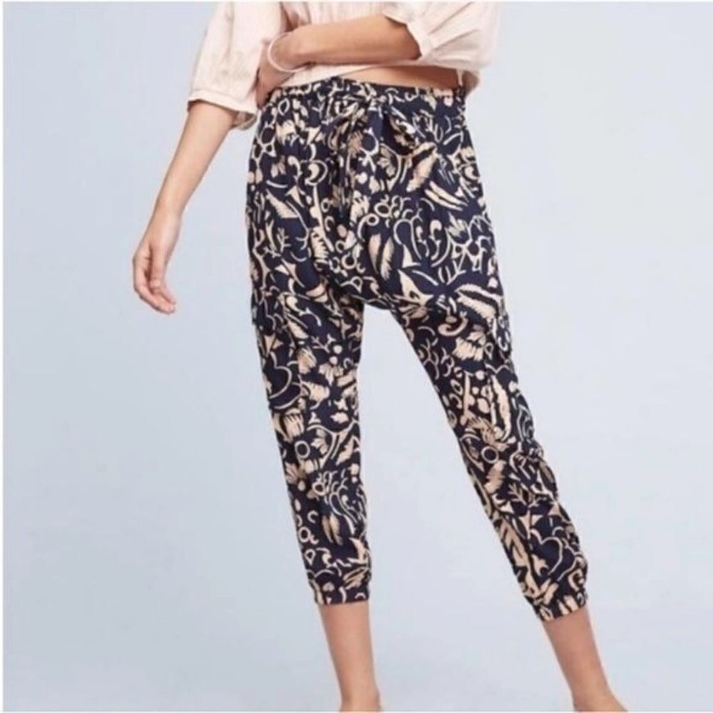 Anthropologie Hei Hei Harem Ankle Jogger Pant - Navy